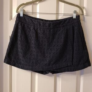 CAbi Navy Eyelet Skort